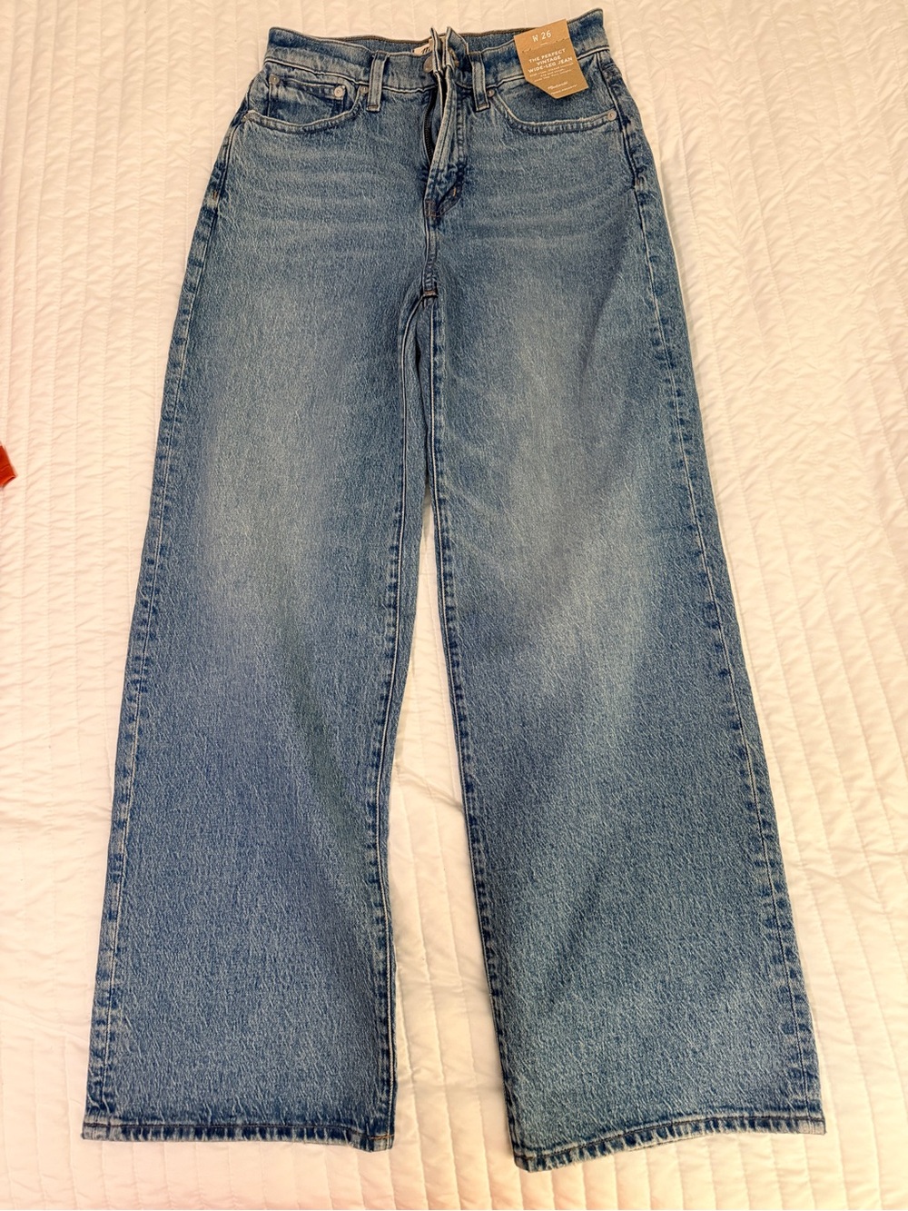 Madewell Light Denim Blue Wide-Leg Jeans